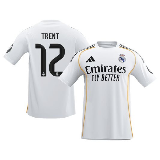 Calidad Premium Camiseta TRENT #12 Real Madrid 2025/26 Primera Equipación-Versión Hincha