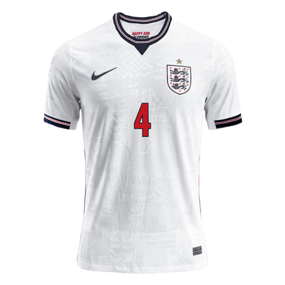 Camiseta Auténtica RICE #4 England 2026 Primera Equipación Copa del Mundo -Versión Jugador