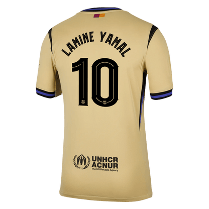 UCL Camiseta LAMINE YAMAL #10 Barcelona 2025/26 Segunda Equipación-Versión Hincha