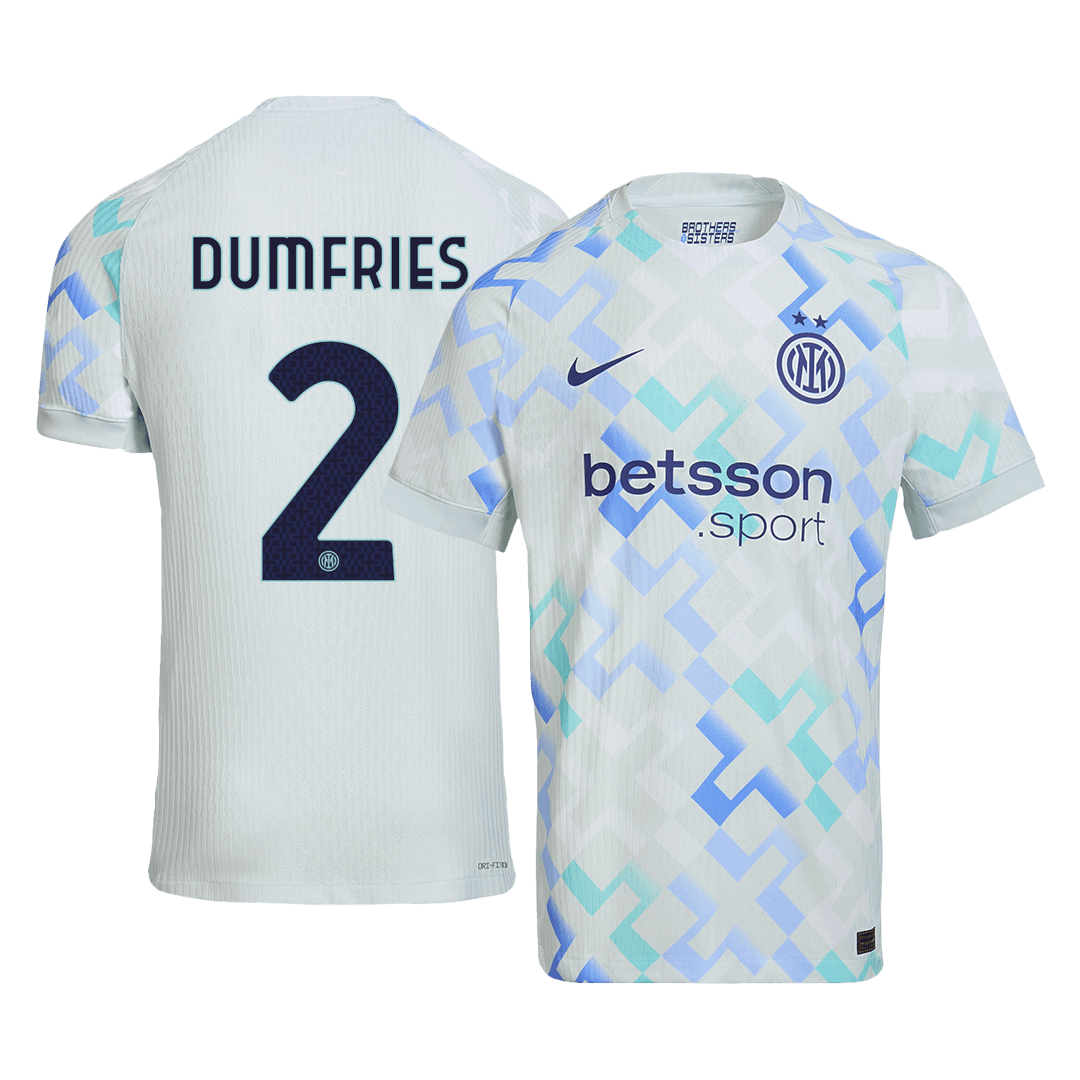 Camiseta Auténtica DUMFRIES #2 Inter Milan 2025/26 Segunda Equipación -Versión Jugador