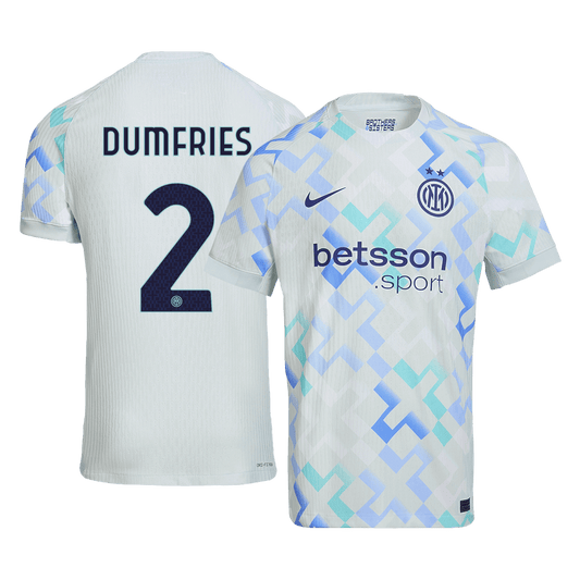 Camiseta Auténtica DUMFRIES #2 Inter Milan 2025/26 Segunda Equipación -Versión Jugador