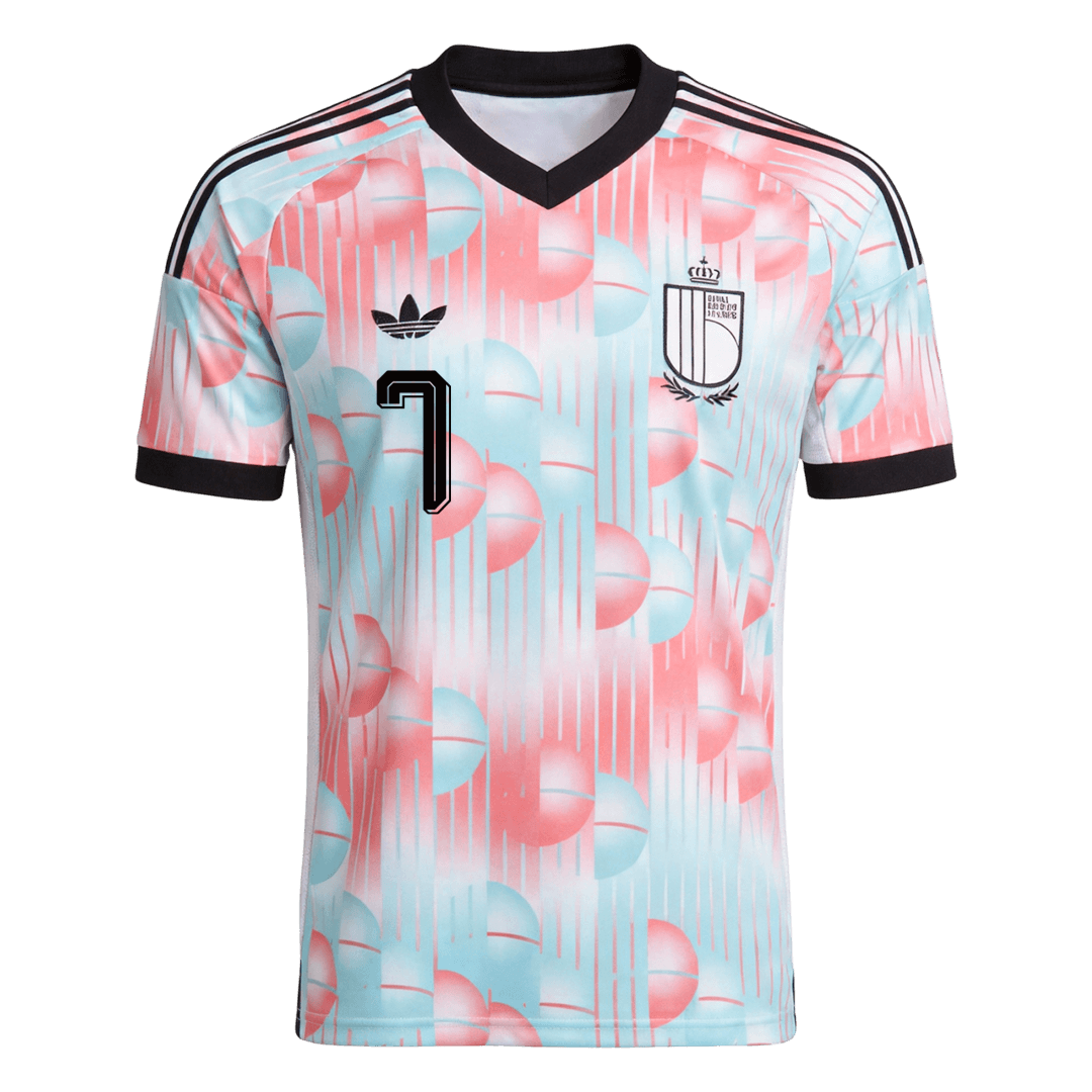 Camiseta DE BRUYNE #7 Belgium 2026 Segunda Equipación Copa del Mundo - Versión Hincha