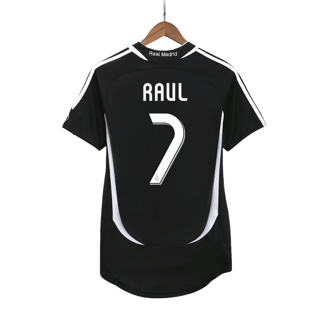 Camiseta Retro 2006/07 RAUL #7 Real Madrid Segunda Equipación Visitante Hombre - Versión Hincha