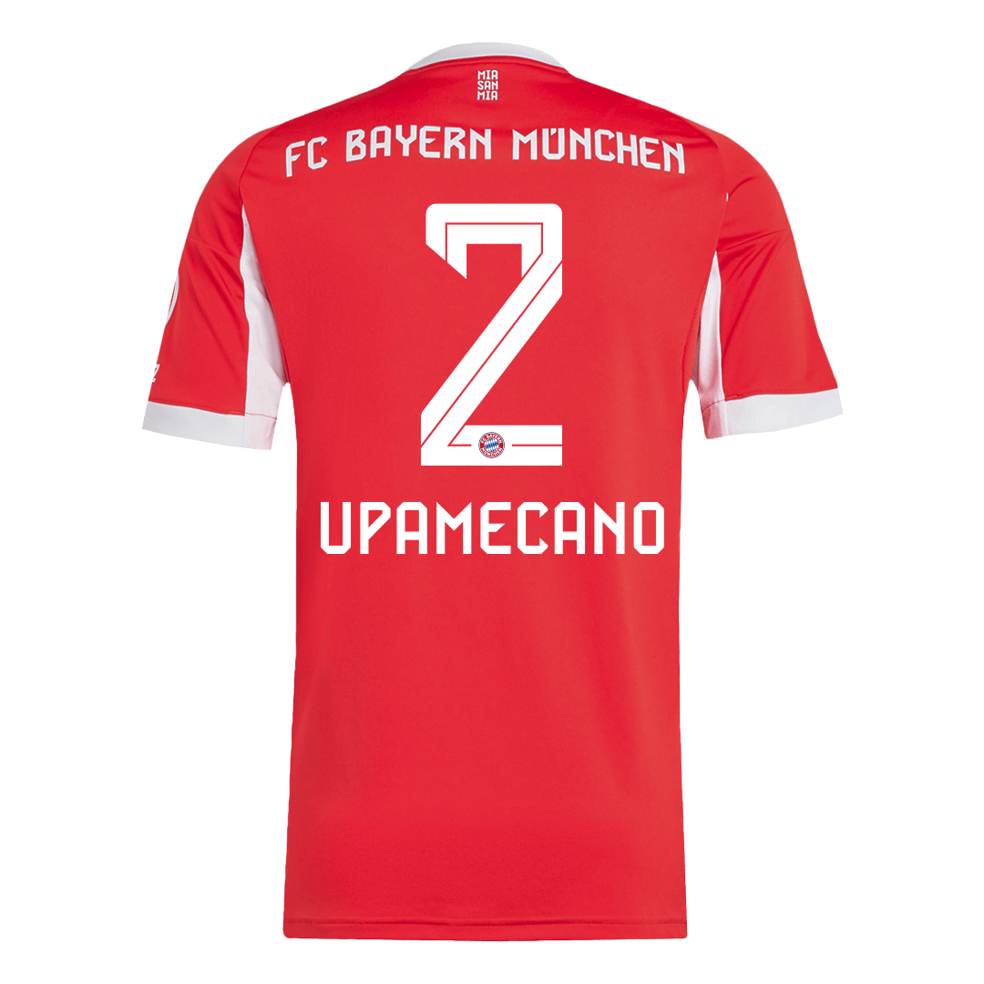 Camiseta UPAMECANO #2 Bayern Munich 2025/26 Primera Equipación - Versión Hincha