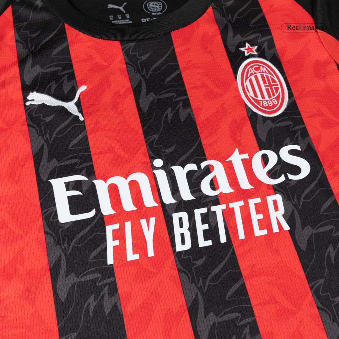 Conjunto Infantil Completo AC Milan 2025/26 Primera Equipación Kids-Camisetas Pasion Shop