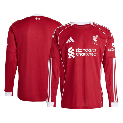Camiseta Manga Larga Liverpool 2025/26 Primera Equipación-Versión Hincha