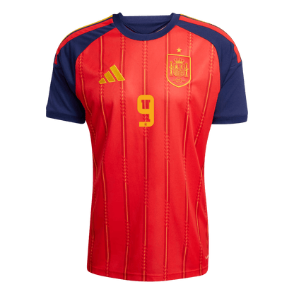 Calidad Premium Camiseta GAVI #9 Spain 2026 Primera Equipación Copa del Mundo -Versión Hincha