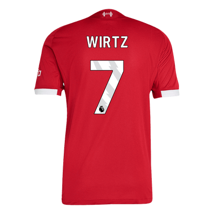 Camiseta Auténtica WIRTZ #7 Liverpool 2025/26 Primera Equipación-Versión Jugador
