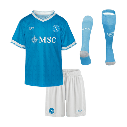Conjunto Infantil Completo Napoli 2025/26 Primera Equipación Kids