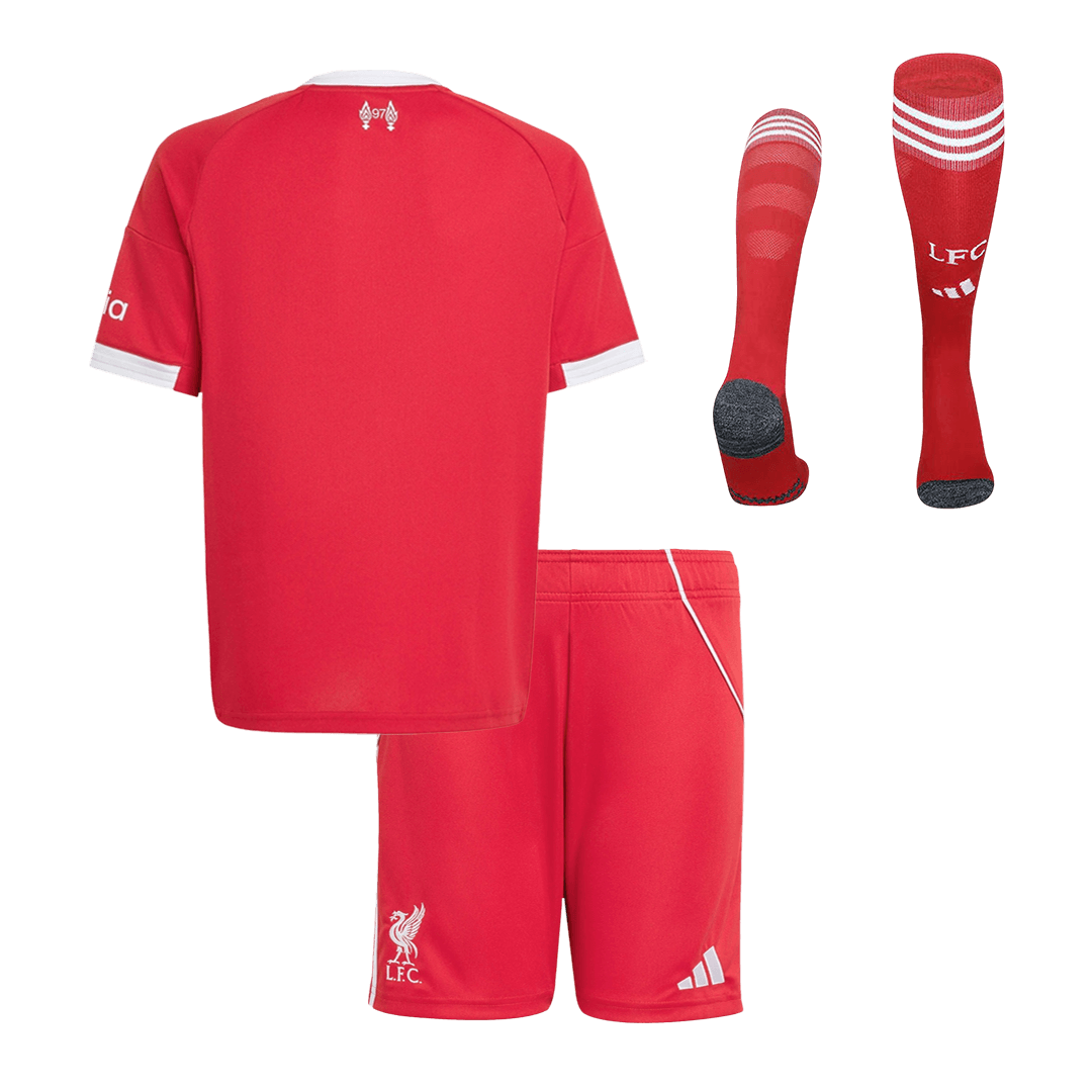 Conjunto Infantil Completo Liverpool 2025/26 Primera Equipación Kids