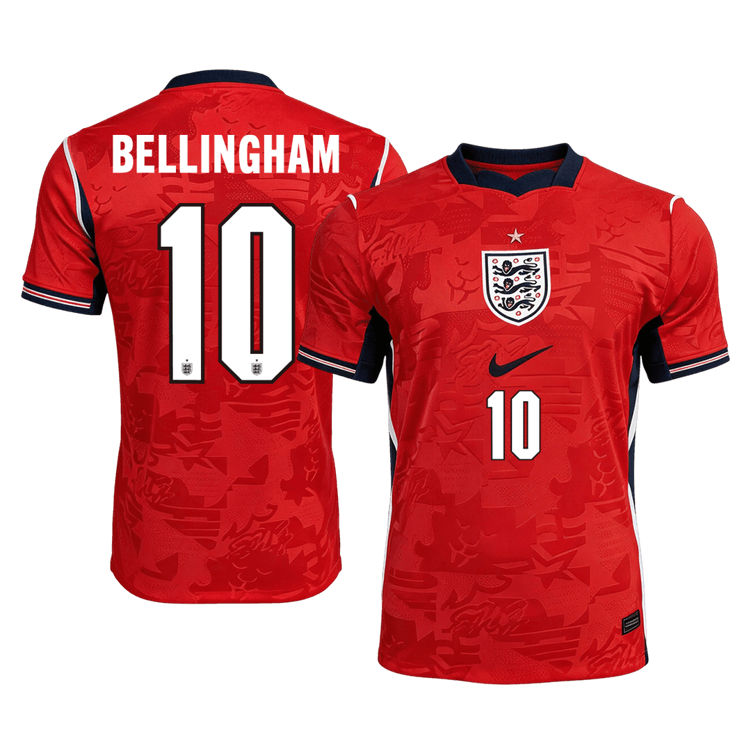 Camiseta BELLINGHAM #10 England 2026 Segunda Equipación Copa del Mundo - Versión Hincha