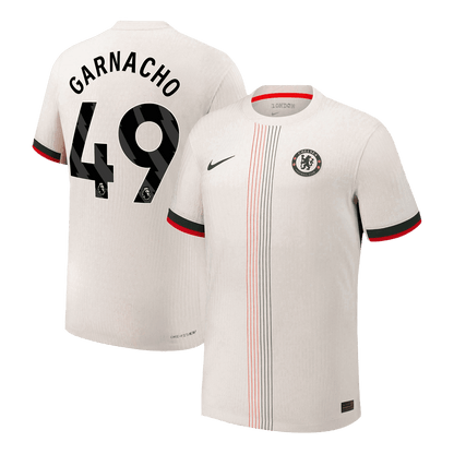 Camiseta Auténtica GARNACHO #49 Chelsea 2025/26 Segunda Equipación -Versión Jugador