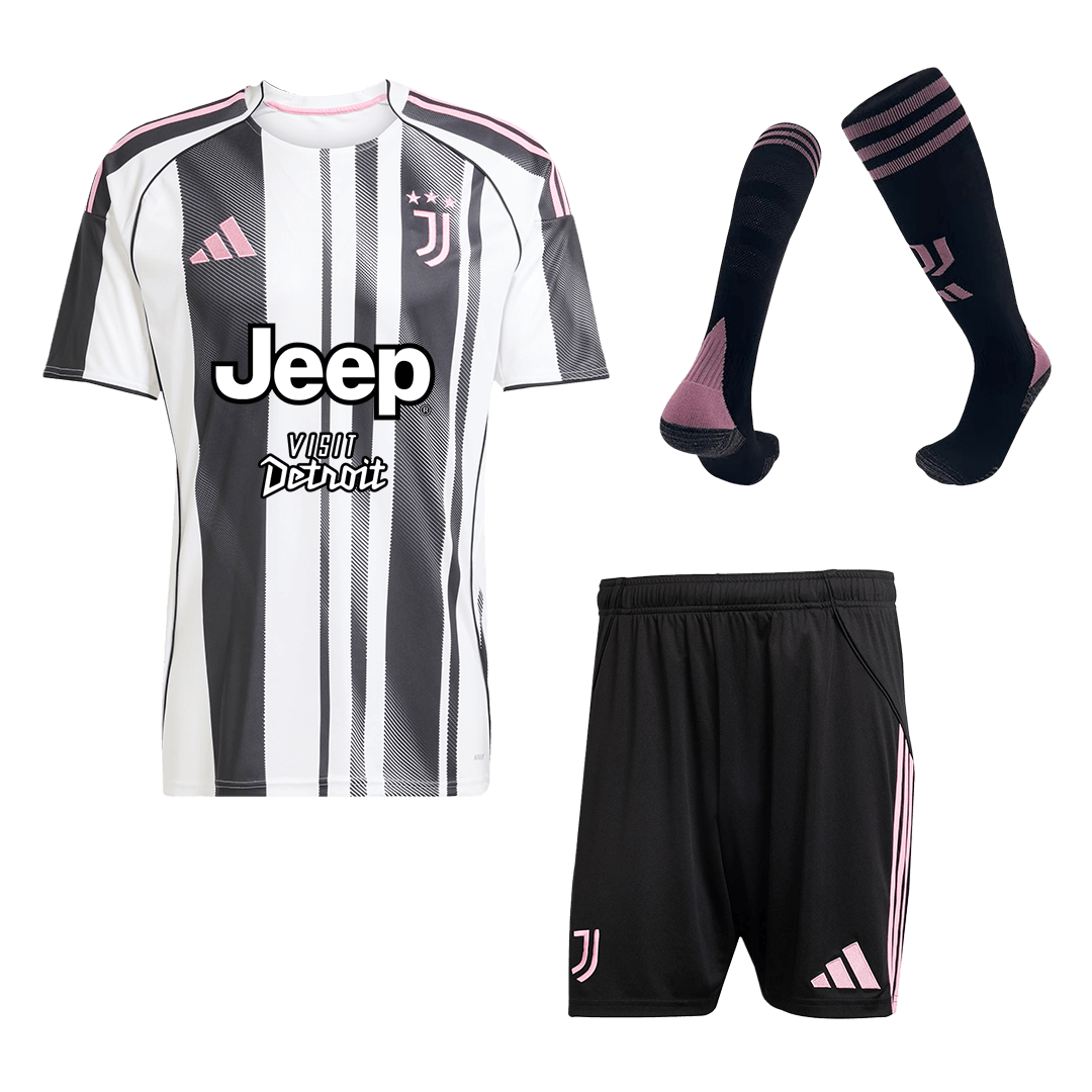 Conjunto Completo Juventus 2025/26 Primera Equipación-Camisetas Pasion Shop