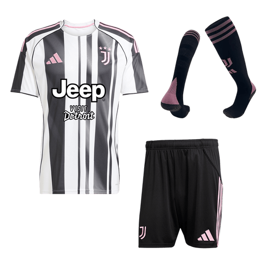 Conjunto Completo Juventus 2025/26 Primera Equipación-Camisetas Pasion Shop