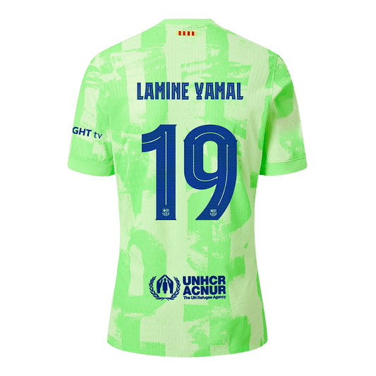 Camiseta LAMINE YAMAL #19 Barcelona 2024/25 Tercera Equipación - Versión Jugador