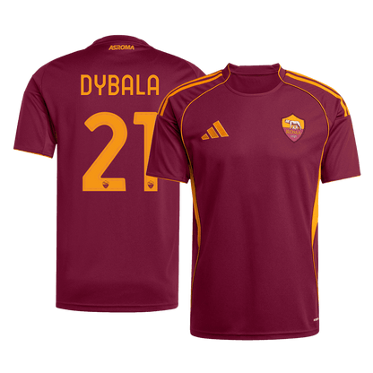 Camiseta DYBALA #21 Roma 2025/26 Primera Equipación - Versión Hincha
