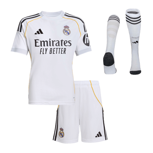 Miniconjunto Completo Real Madrid 2025/26 Primera Equipación Niño