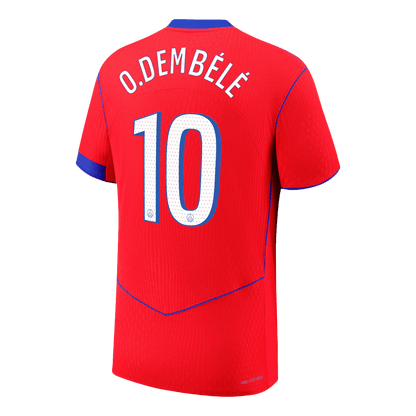 Camiseta Auténtica O.DEMBÉLÉ #10 PSG 2025/26 Tercera Equipación -Versión Jugador