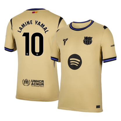 Camiseta LAMINE YAMAL #10 Barcelona 2025/26 Segunda Equipación-Versión Hincha