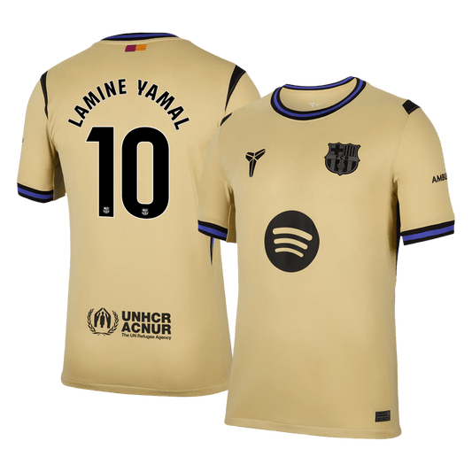 Camiseta LAMINE YAMAL #10 Barcelona 2025/26 Segunda Equipación-Versión Hincha