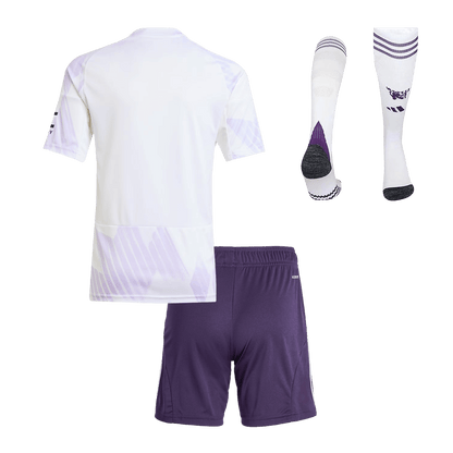 Conjunto Infantil Completo Manchester United 2025/26 Segunda Equipación Kids-Camisetas Pasion Shop