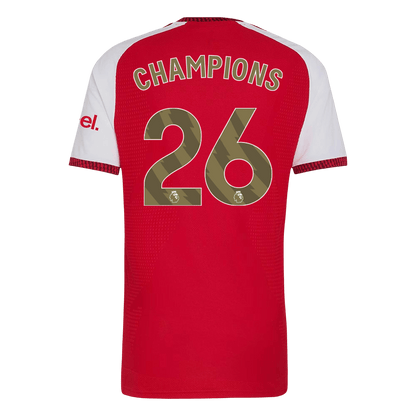 Camiseta Auténtica CHAMPIONS #26 Arsenal 2026/27 Primera Equipación -Versión Jugador