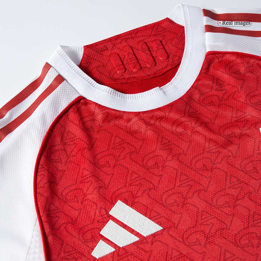 Camiseta Auténtica SALIBA #2 Arsenal 2025/26 Primera Equipación -Versión Jugador