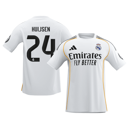 Calidad Premium Camiseta HUIJSEN #24 Real Madrid 2025/26 Primera Equipación-Versión Hincha