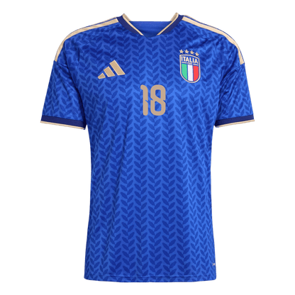 Camiseta BARELLA #18 Italy 2026 Primera Equipación Copa del Mundo - Versión Hincha
