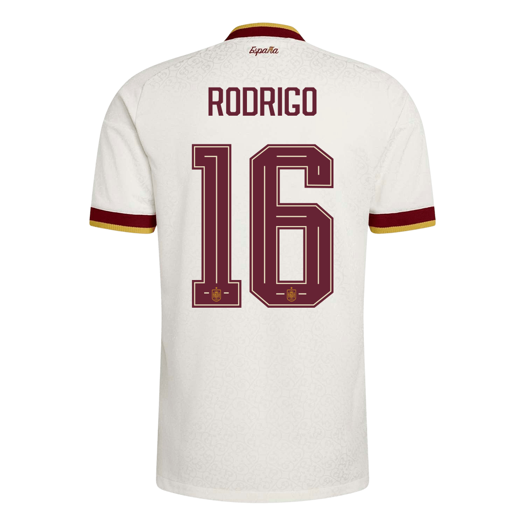 Camiseta Auténtica RODRIGO #16 Spain 2026 Segunda Equipación Copa del Mundo -Versión Jugador