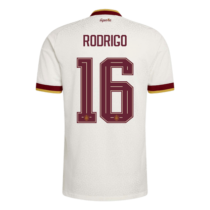 Camiseta Auténtica RODRIGO #16 Spain 2026 Segunda Equipación Copa del Mundo -Versión Jugador