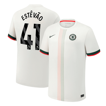 Camiseta ESTÊVÃO #41 Chelsea 2025/26 Segunda Equipación - Versión Hincha