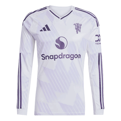 Camiseta Manga Larga Manchester United 2025/26 Segunda Equipación-Versión Hincha