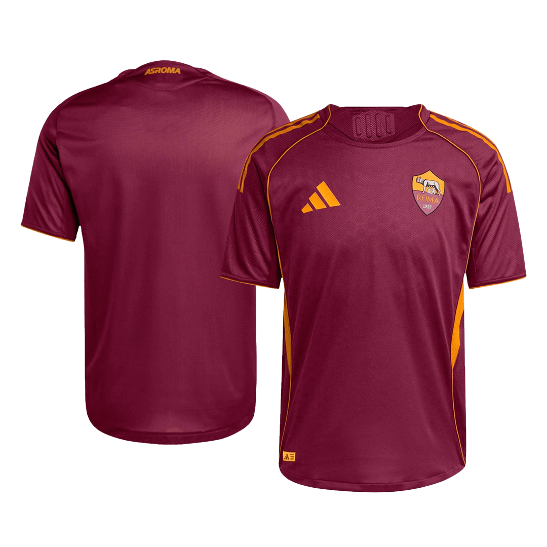 Camiseta Auténtica Roma 2025/26 Primera Equipación-Versión Jugador-Camisetas Pasion Shop