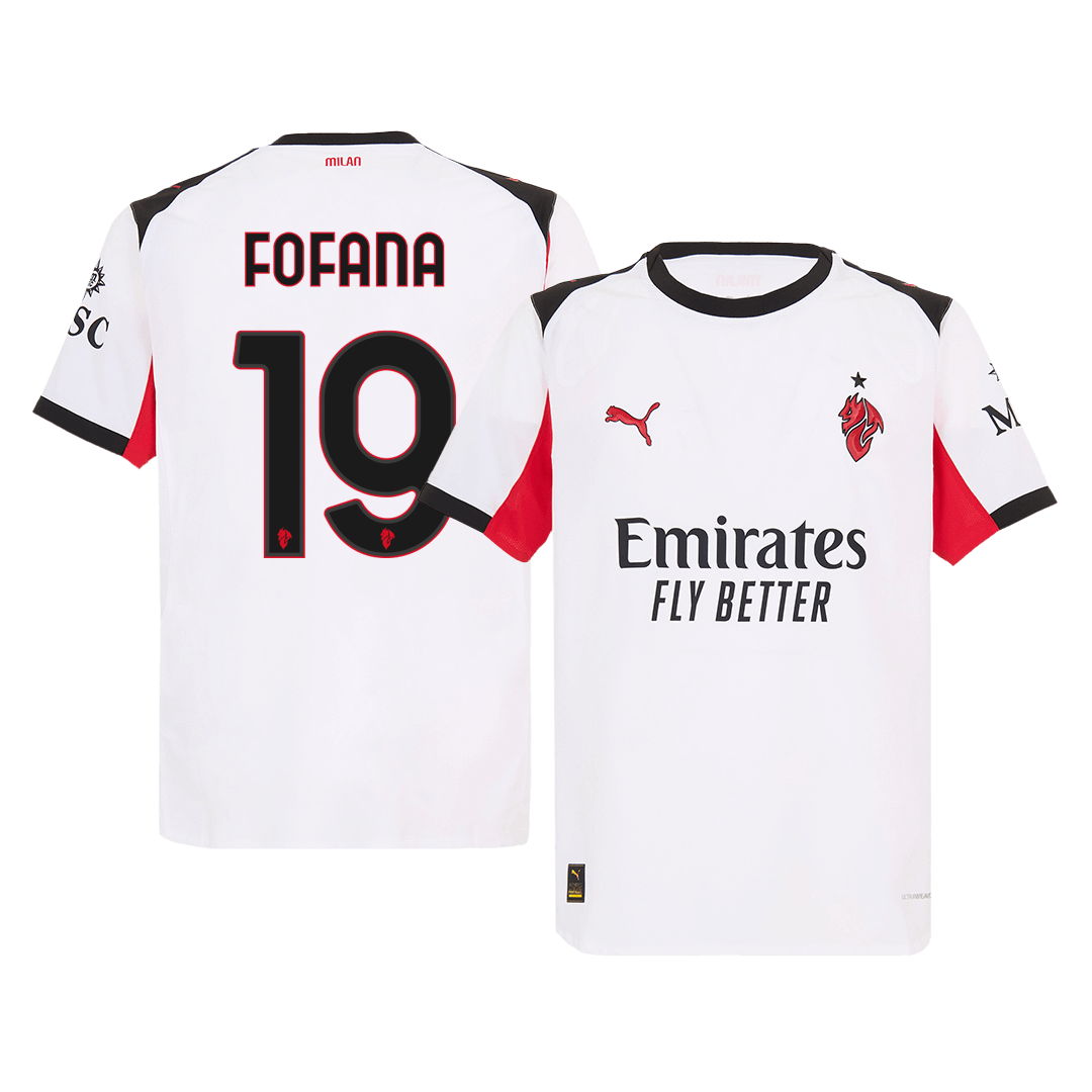 Camiseta Auténtica FOFANA #19 AC Milan 2025/26 Segunda Equipación -Versión Jugador