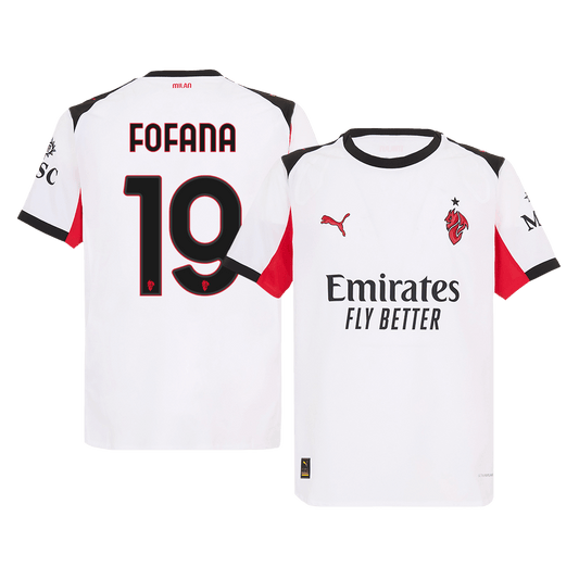 Camiseta Auténtica FOFANA #19 AC Milan 2025/26 Segunda Equipación -Versión Jugador