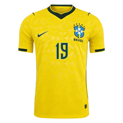 Camiseta Auténtica ENDRICK #19 Brazil 2026 Primera Equipación Copa del Mundo -Versión Jugador