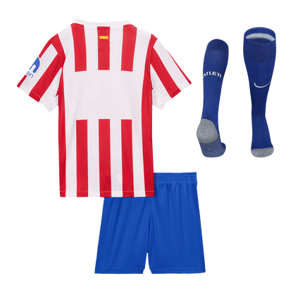 Conjunto Infantil Completo Atlético Madrid 2025/26 Primera Equipación-Camisetas Pasion Shop