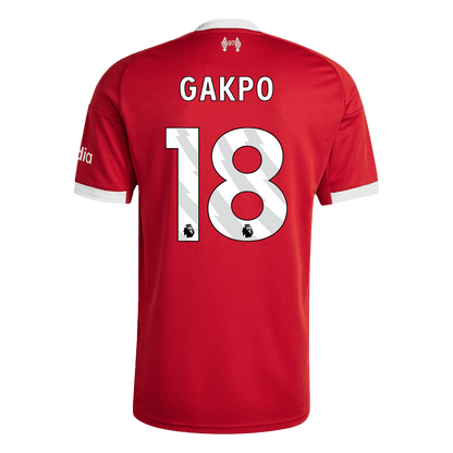 Camiseta GAKPO #18 Liverpool 2025/26 Primera Equipación - Versión Hincha
