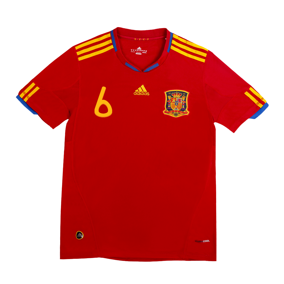 Retro 2010 A. INIESTA #6 Spain Primera Equipación Copa del Mundo