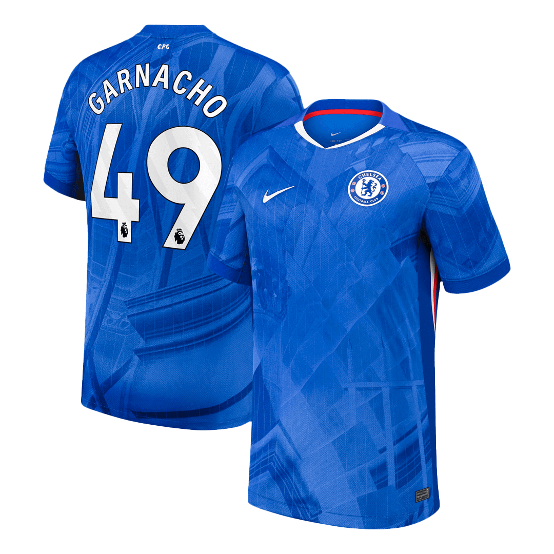 Calidad Premium Camiseta GARNACHO #49 Chelsea 2025/26 Primera Equipación -Versión Hincha