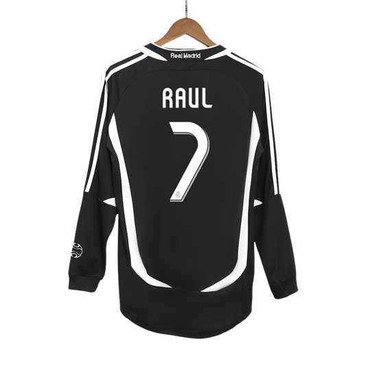 Retro 2006/07 RAUL #7 Real Madrid Segunda Equipación Manga Larga