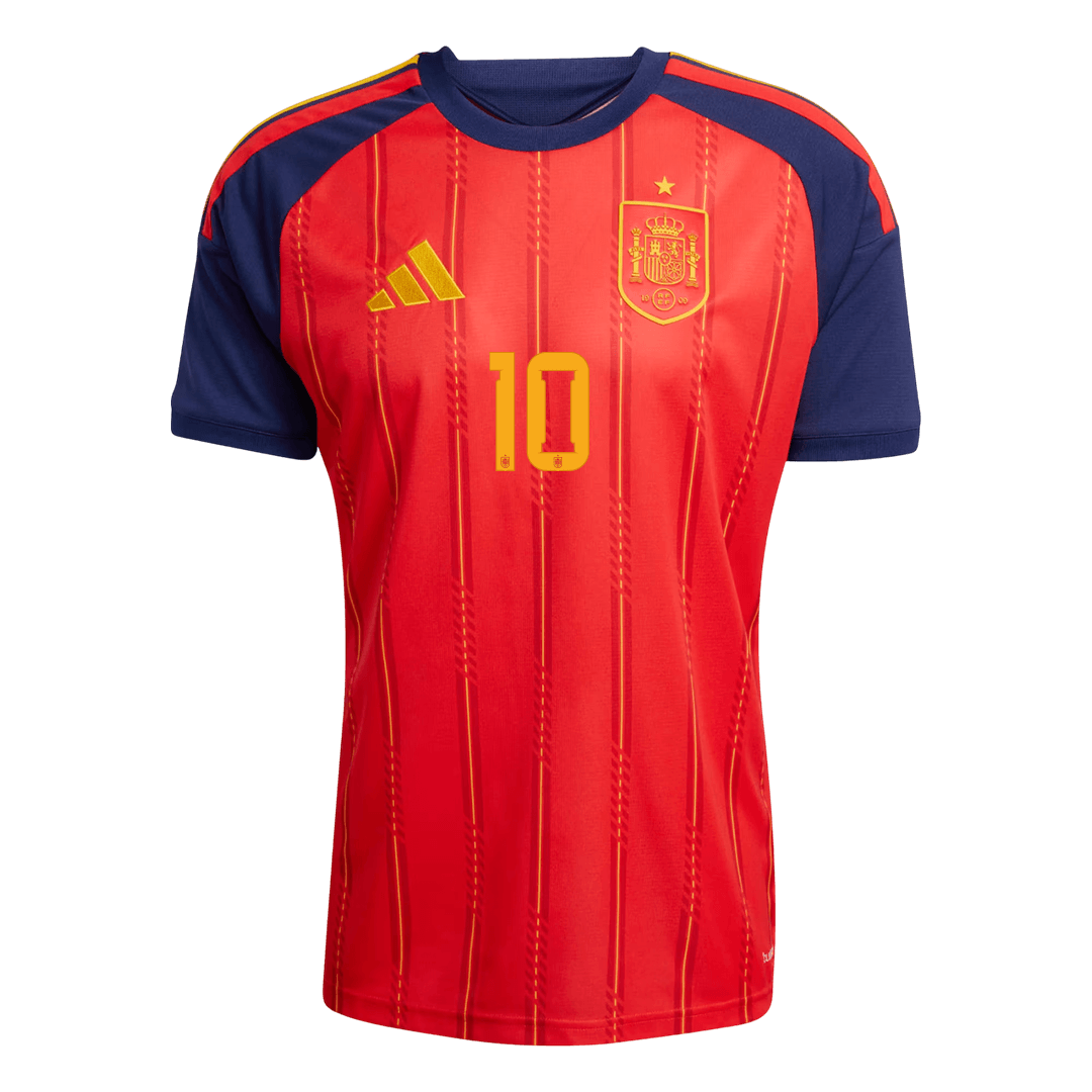 Calidad Premium Camiseta OLMO #10 Spain 2026 Primera Equipación Copa del Mundo -Versión Hincha