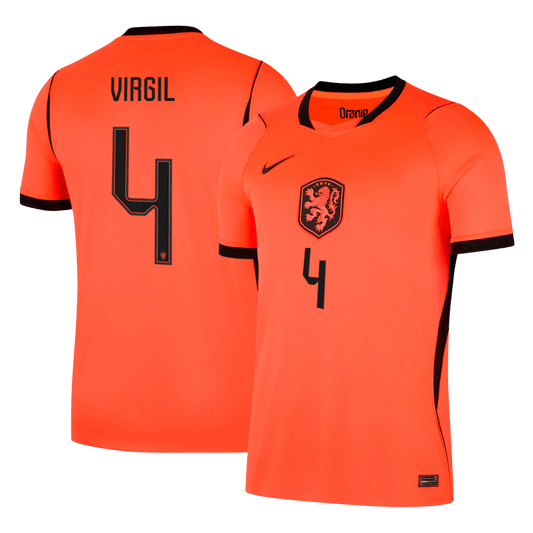 Camiseta VIRGIL #4 Netherlands 2026 Primera Equipación Copa del Mundo - Versión Hincha