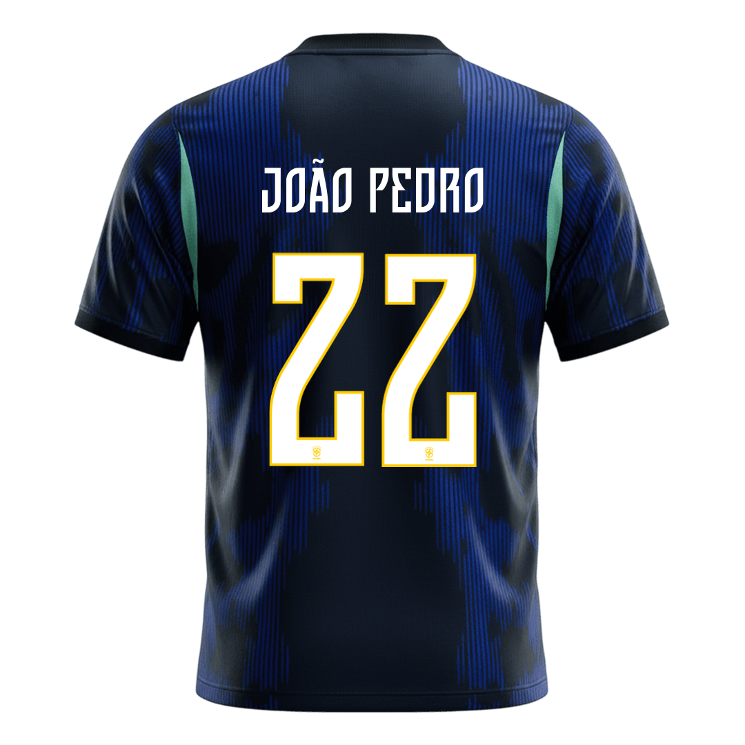 Camiseta JOÃO PEDRO #22 Brazil 2026 Segunda Equipación Copa del Mundo - Versión Hincha