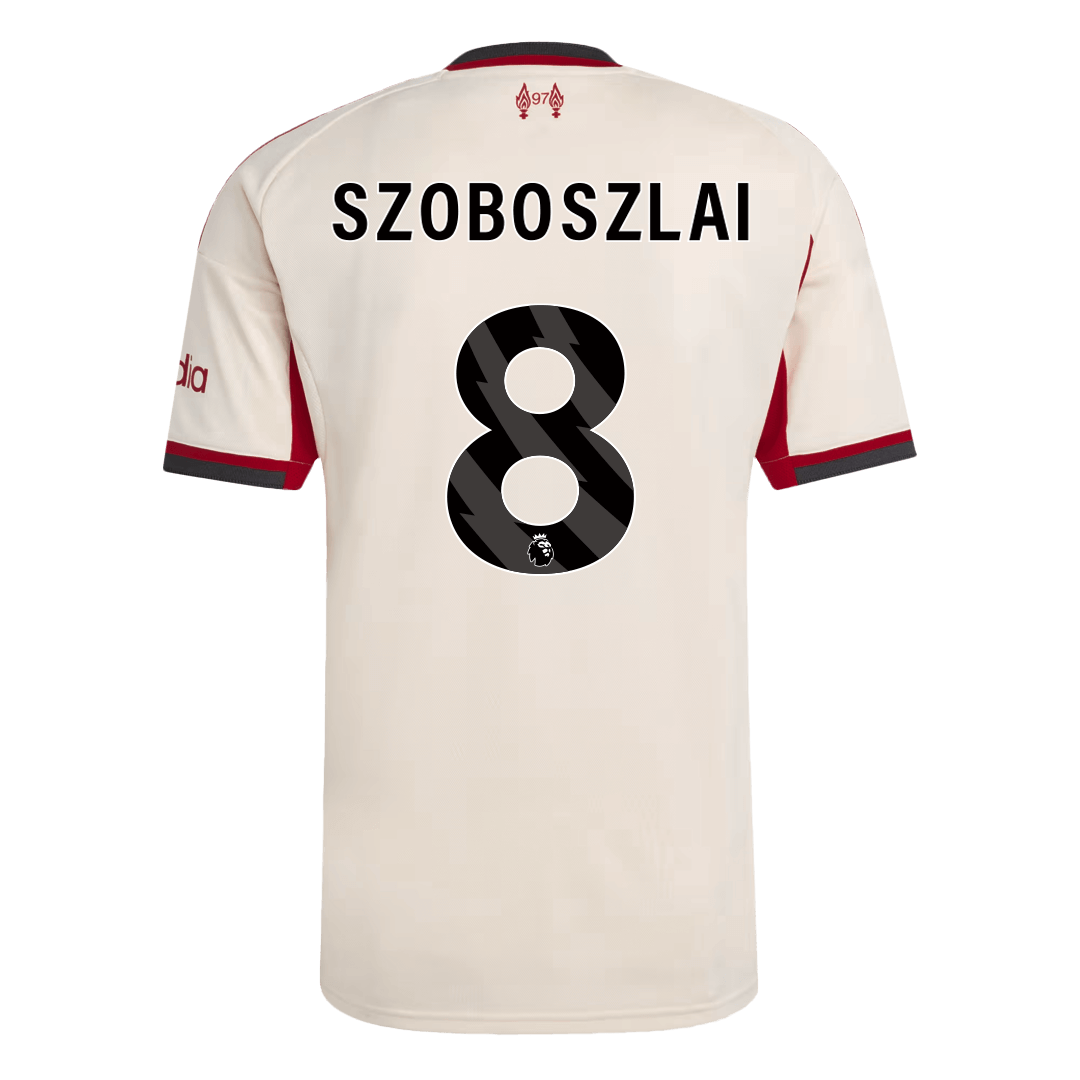 Camiseta SZOBOSZLAI #8 Liverpool 2025/26 Segunda Equipación - Versión Hincha