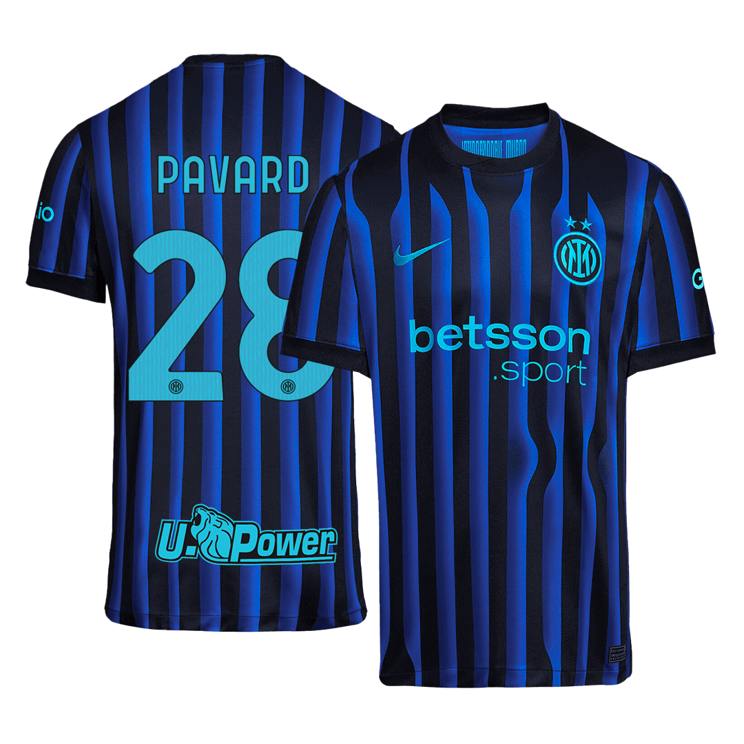 Camiseta PAVARD #28 Inter Milan 2025/26 Primera Equipación - Versión Hincha