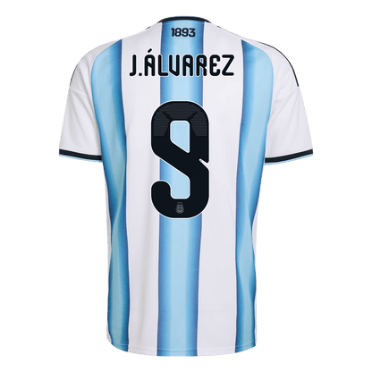 Camiseta J.ÁLVAREZ #9 Argentina 2026 Primera Equipación Copa del Mundo - Versión Hincha