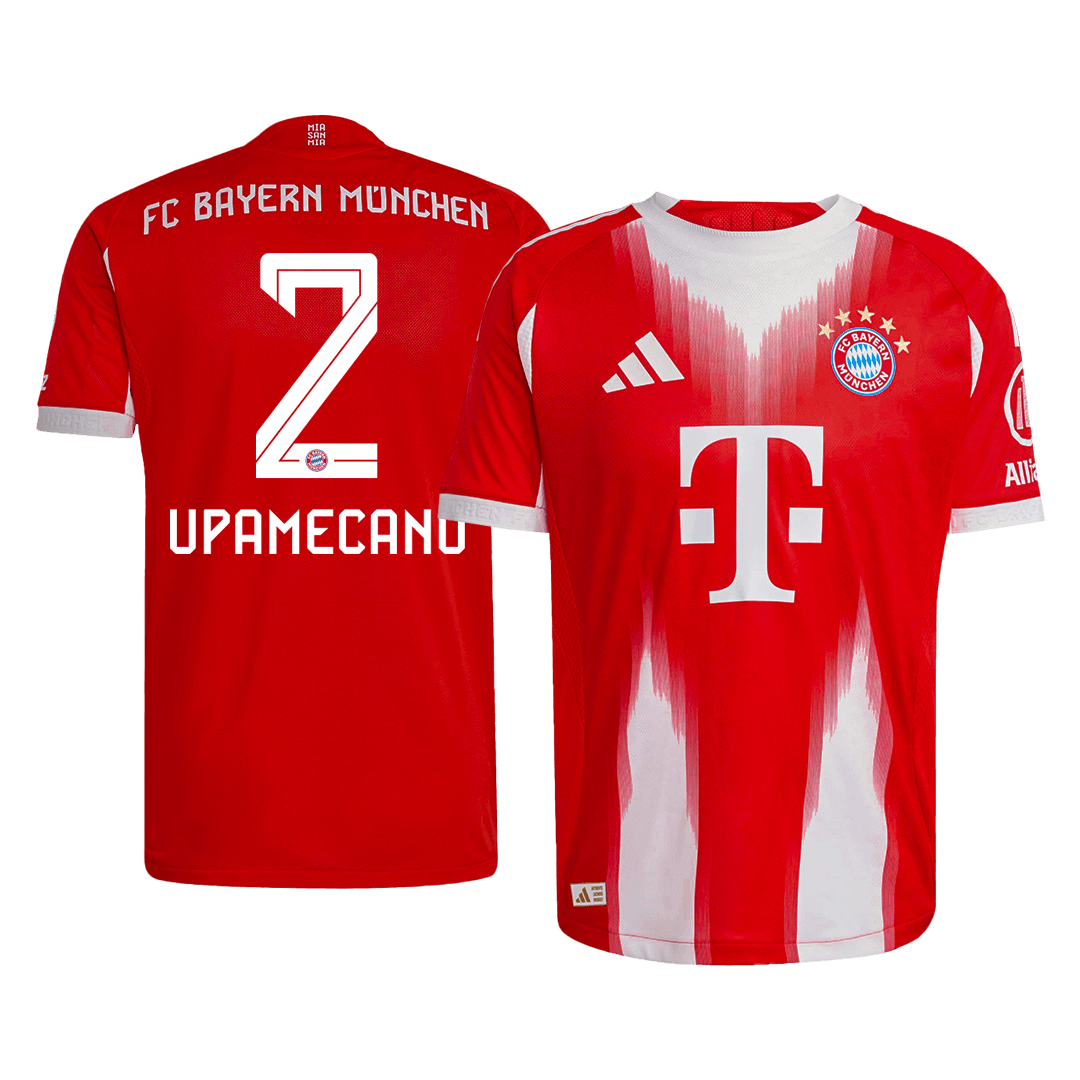 Camiseta Auténtica UPAMECANO #2 Bayern Munich 2025/26 Primera Equipación -Versión Jugador
