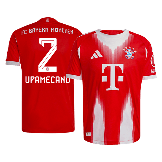 Camiseta Auténtica UPAMECANO #2 Bayern Munich 2025/26 Primera Equipación -Versión Jugador